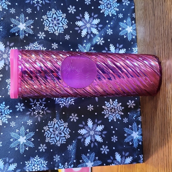 NWOT Starbucks Valentine 2022 Pink Swirl Tumbler - Picture 1 of 6